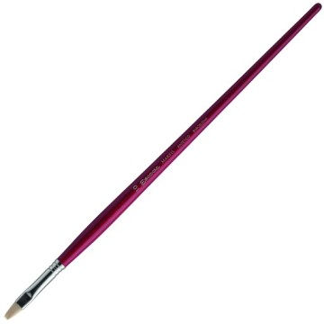 ESCODA MARFIL PENNELLO PIATTO FIBRA SINTETICA CHENGDU MANICO LUNGO SERIE 4450