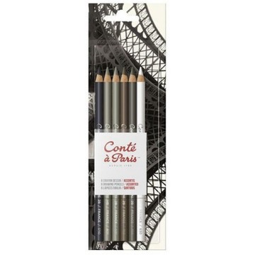 CONTÉ À PARIS SET 6 MATITE DA DISEGNO ASSORTITE
