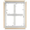 ARTEMIRANDA INFINITY LEERER KEILRAHMEN AUS HOLZ UND ALUMINIUM 65 X 45 MM