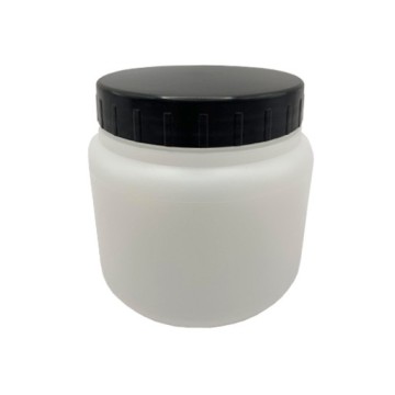 EMPTY JAR WITH SHUTTER AND SCREW-ON LID