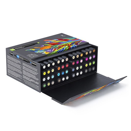 WINSOR & NEWTON PROMARKER ESSENTIAL COLLECTION SET 48 MARKER ESSENTIELLE FARBEN