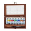 VAN GOGH WATERCOLOUR WOODEN BOX SET OF 12 X 10 ML TUBES + ACCESSORIES