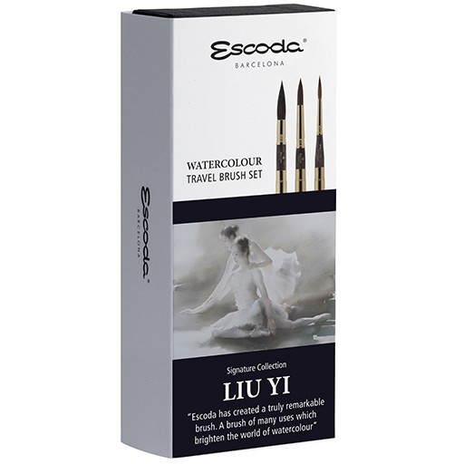 ESCODA ÉDITION SPÉCIALE LIU YI - SET DE PINCEAUX DE VOYAGE SÉRIE 8614 - SET 1