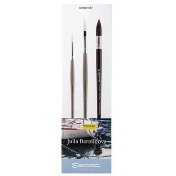 ESCODA SIGNATURE COLLECTION JULIA BARMINOVA - SET PENNELLI EDIZIONE SPECIALE SERIE 8615 - SET 1