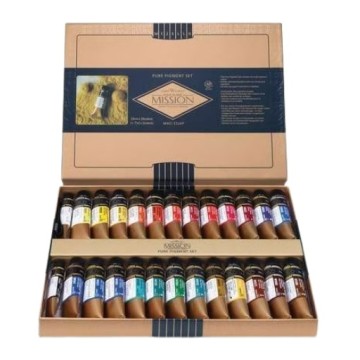MIJELLO ARTIST MISSION GOLD CLASS PURE PIGMENT SET ACQUERELLI 26 COLORI