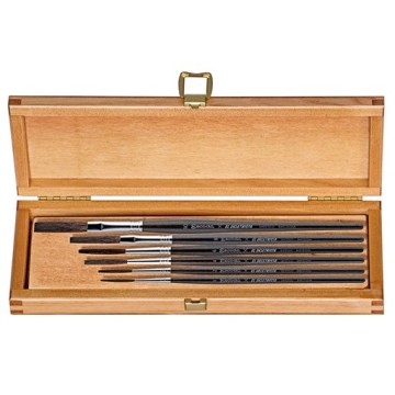 ESCODA EL DELETRISTA SONDEREDITION PINSEL-SET AUS TENDO SYNTHETIKFASERN SPEZIELL FÜR BESCHRIFTUNGEN SERIE 6501