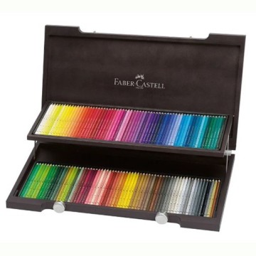 FABER-CASTELL ALBRECHT DÜRER SCATOLA LEGNO DELUXE 120 MATITE ACQUERELLABILI
