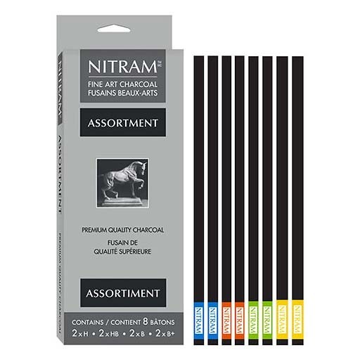 NITRAM SET 8 ZEICHENKOHLEN SORTIERT