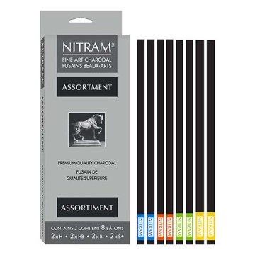 NITRAM SCATOLA 8 CARBONCINI ASSORTITI