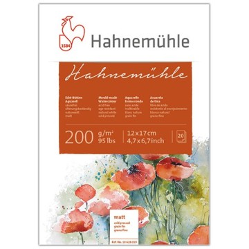 HAHNEMÜHLE ECHT BÜTTEN BLOCCO PER ACQUERELLO 200 G