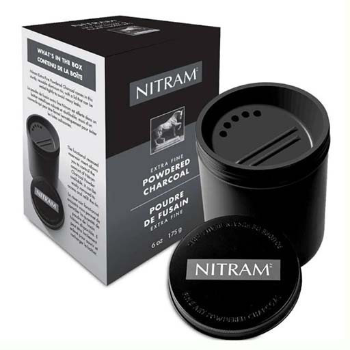 NITRAM POWDERED CHARCOAL EXTRA FEINES HOLZKOHLEPULVER