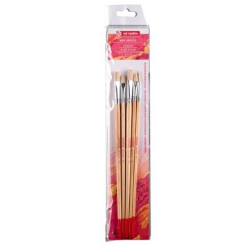 ART CREATION SET 5 PENNELLI SETOLA BIANCA MANICO LUNGO