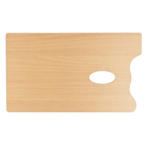MABEF M/R PROFESSIONAL RECTANGULAR WOODEN PAINTING PALETTE