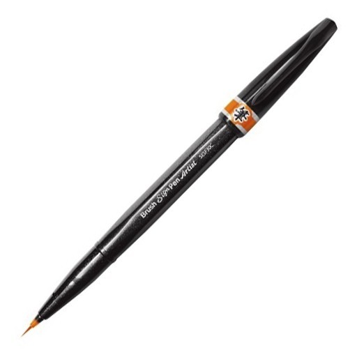 PENTEL BRUSH SIGN PEN ARTIST PINSELSTIFT MIT EXTRA FEINER SPITZE