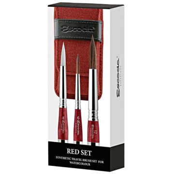 ESCODA ASTUCCIO IN TESSUTO PER PENNELLI TASCABILI - RED SET SERIE 1270