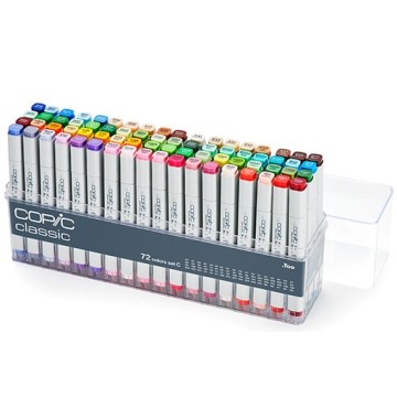 COPIC CLASSIC MARKER ASTUCCIO DI 72 PENNARELLI - SET C