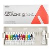 HOLBEIN ACRYLA GOUACHE COLOURS SCHOOL PRIMARY SET D985 - 13 TUBES