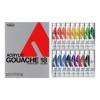 HOLBEIN ACRYLA GOUACHE COLOURS SCHOOL SET D982 - 18 X 12 ML TUBES
