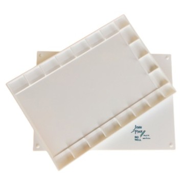 Honsell Tavolozza Metallo Scatola Metallo Per Acquerelli Honsell - 48 Mezze Ciotole, Con Tavolozza Honsell Portacolori - Foto 4