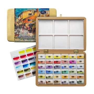 ROMAN SZMAL AQUARIUS WATERCOLOUR BOX SET OF 36 FULL PANS - KRZYSZTOF LUDWIN LIMITED EDITION 