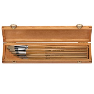 ESCODA ASTUCCIO IN LEGNO CON PENNELLI CLÁSICO SERIE 4700