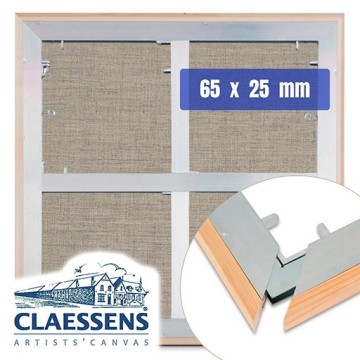 BASTIDOR ARTEMIRANDA INFINITY 65 X 25 MM ENTELADO CON LINO MEDIO-FINO CLAESSENS PARA ÓLEO Y ACRÍLICO REF. 166