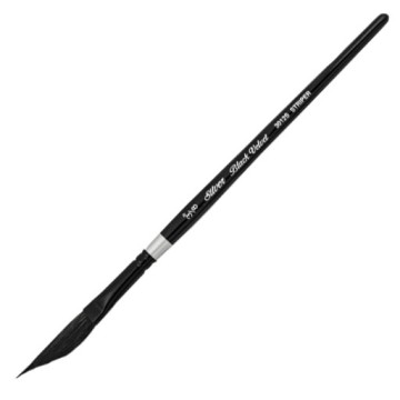 SILVER BLACK VELVET PINCEL DAGGER STRIPER MANGO CORTO SERIE 3012S