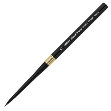 SILVER BLACK VELVET PINCEL VOYAGE TRAVEL BRUSH MANGO DOS PIEZAS SERIE 3100ST
