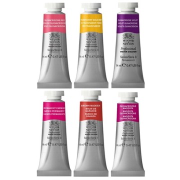 WINSOR & NEWTON ACQUERELLO PROFESSIONAL EDIZIONE LIMITATA COLORI CALDI
