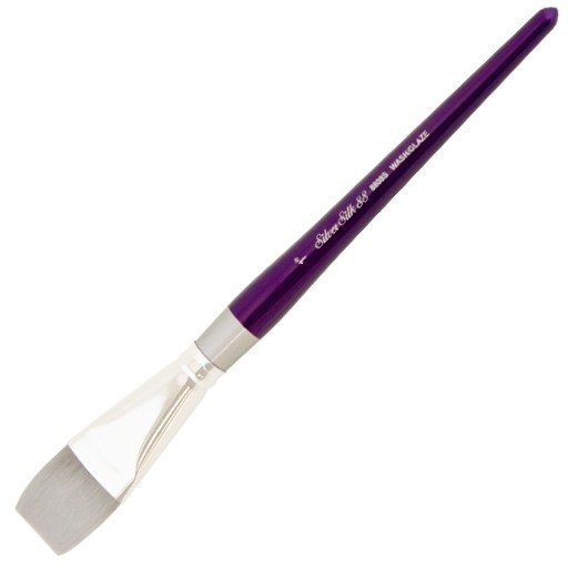 SILVER BRUSH SILVER SILK PENNELLO WASH GLAZE MANICO CORTO SERIE 8808S