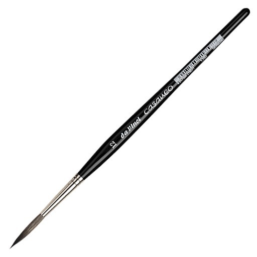 DA VINCI CASANEO PENNELLO RIGGER PER ACQUERELLO FIBRA SINTETICA MANICO CORTO SERIE 1290