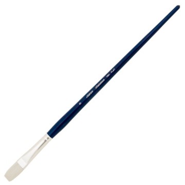 SILVER BRUSH BRISTLON FLAT PENNELLO PIATTO PUNTA LUNGA MANICO LUNGO SERIE 1901