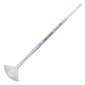 SILVER SILVERWHITE FAN PINCEL ABANICO MANGO CORTO SERIE 1504S