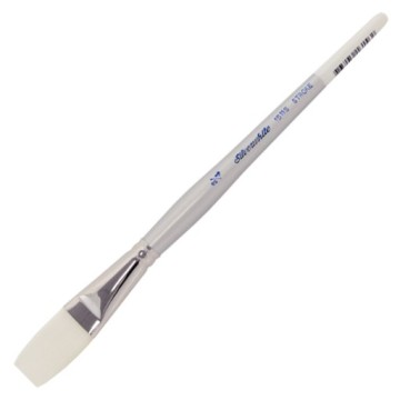 SILVER SILVERWHITE STROKE PINCEL PLANO SALIDA LARGA MANGO CORTO SERIE 1511S