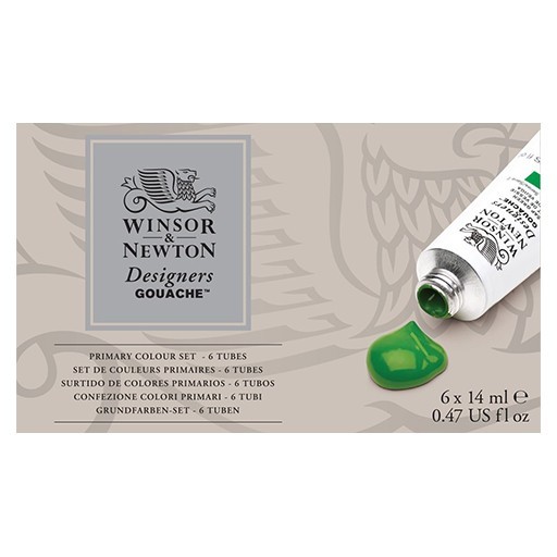 WINSOR & NEWTON DESIGNERS GOUACHE SET INICIACIÓN 6 TUBOS 14ML