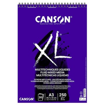 CANSON XL FLUID MIXED MEDIA PAD 250 G