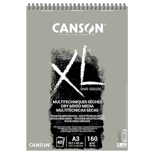 CANSON XL SAND GRAIN DRY MIXED MEDIA BLOCCO TECNICHE MISTE SECCHE 160 G