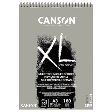 CANSON XL SAND GRAIN DRY MIXED MEDIA BLOCCO TECNICHE MISTE SECCHE 160 G
