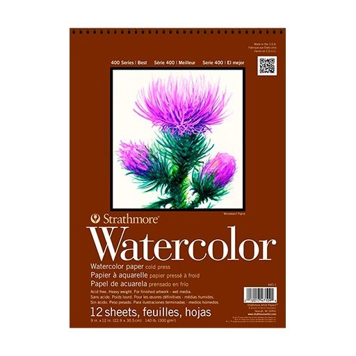 STRATHMORE 400 SERIES WATERCOLOUR PAD 300 G