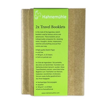 HAHNEMÜHLE TRAVEL BOOKLETS SET 2 TACCUINI DA VIAGGIO