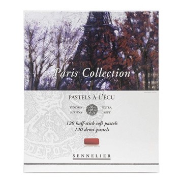 SENNELIER PASTELS À L'ÉCU SCATOLA CARTONE 120 MEZZI PASTELLI EXTRA MORBIDI - PARIS COLLECTION