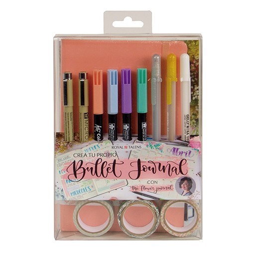 TALENS FLOWER JOURNAL SET - CRÉE TON PROPRE BULLET JOURNAL