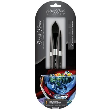SILVER BRUSH BLACK VELVET SET 3 PENNELLI SERIE WC-3000S