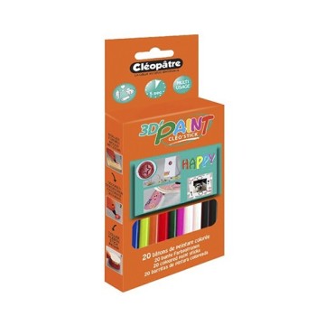 CLÉOPÂTRE CLÉO STICKS HAPPY 3D SCATOLA BASTONCINI DI COLORI
