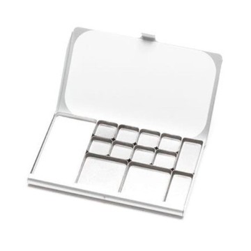 ART TOOLKIT TAVOLOZZA TASCABILE IN ALLUMINIO CON 13 GODET ASSORTITI