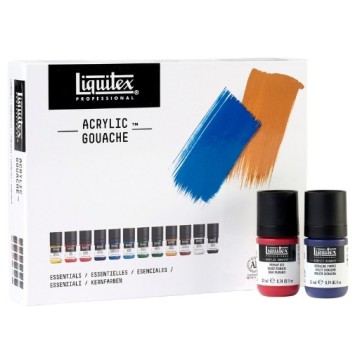 LIQUITEX ACRYLIC GOUACHE SET 12 COLORI ESSENZIALI
