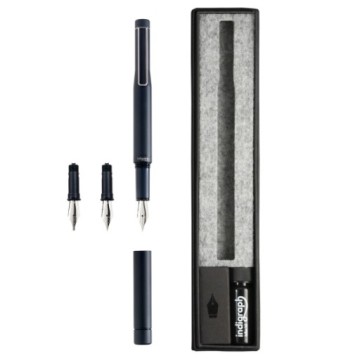 INDIGRAPH SET DA DISEGNO CON PENNA STILOGRAFICA + 3 PENNINI