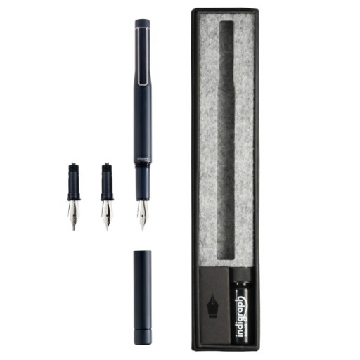 INDIGRAPH SET DE CALLIGRAPHIE AVEC STYLO-PLUME + 3 PLUMES