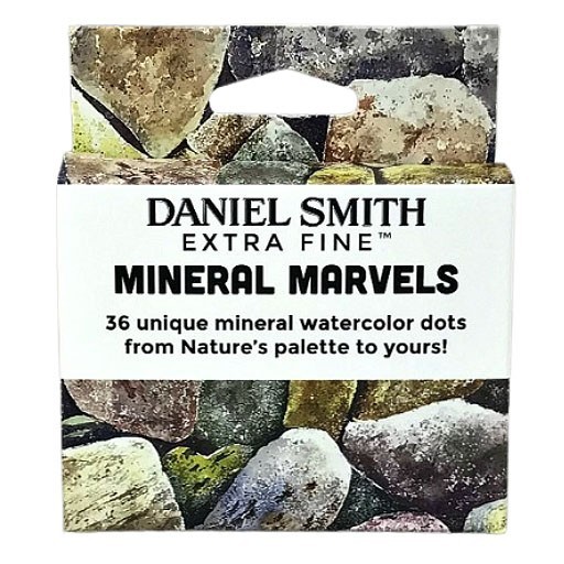 DANIEL SMITH MINERAL MARVELS DOT CARDS - BOÎTE NUANCIERS AQUARELLE 36 COULEURS MINÉRALES
