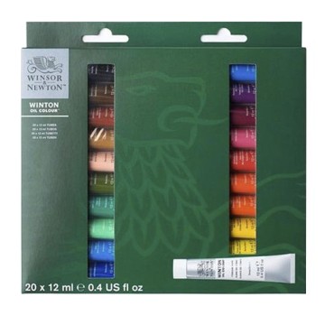 WINSOR & NEWTON SET INTRODUTTIVO COLORI AD OLIO WINTON 20 X 12 ML